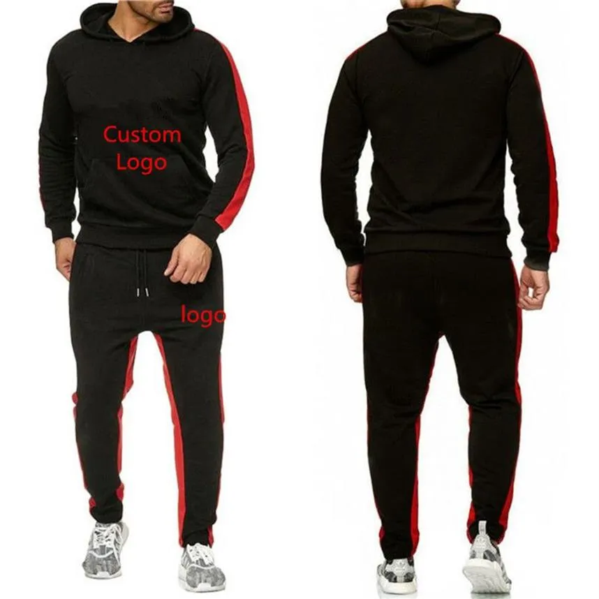 Artı 3xl Boyut Özel Logo Sweatsuits Trailtsuit Erkek Hoodies Pantolon Mens Giyim Sweatshirt Külot Mens Sıradan Tenis Sport Tracks332W