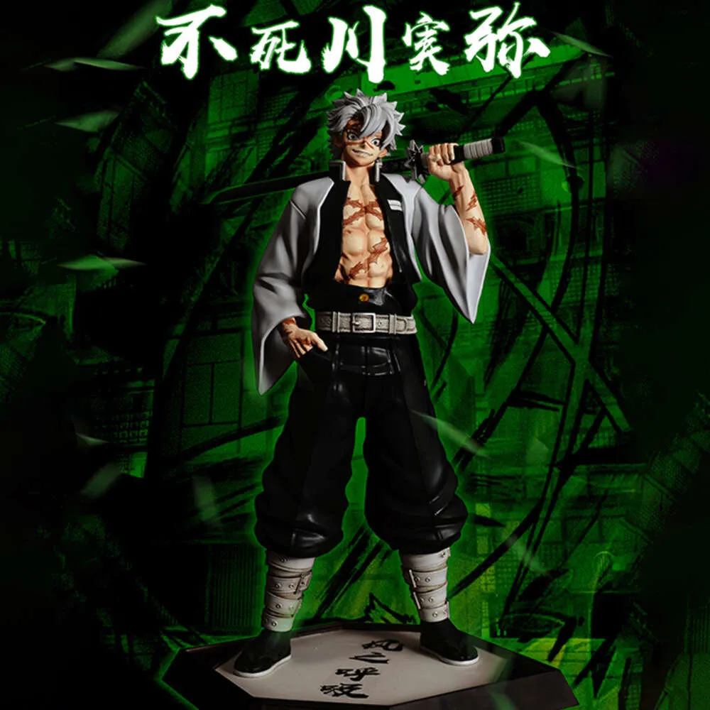 Giocattoli da dito 30 cm Demone Slayer Shinazugawa Sanemi Anime Figura Kimetsu No Yaiba Sabito Action Figure Uzui Tengen/daki Figura Modello Giocattoli della bambola