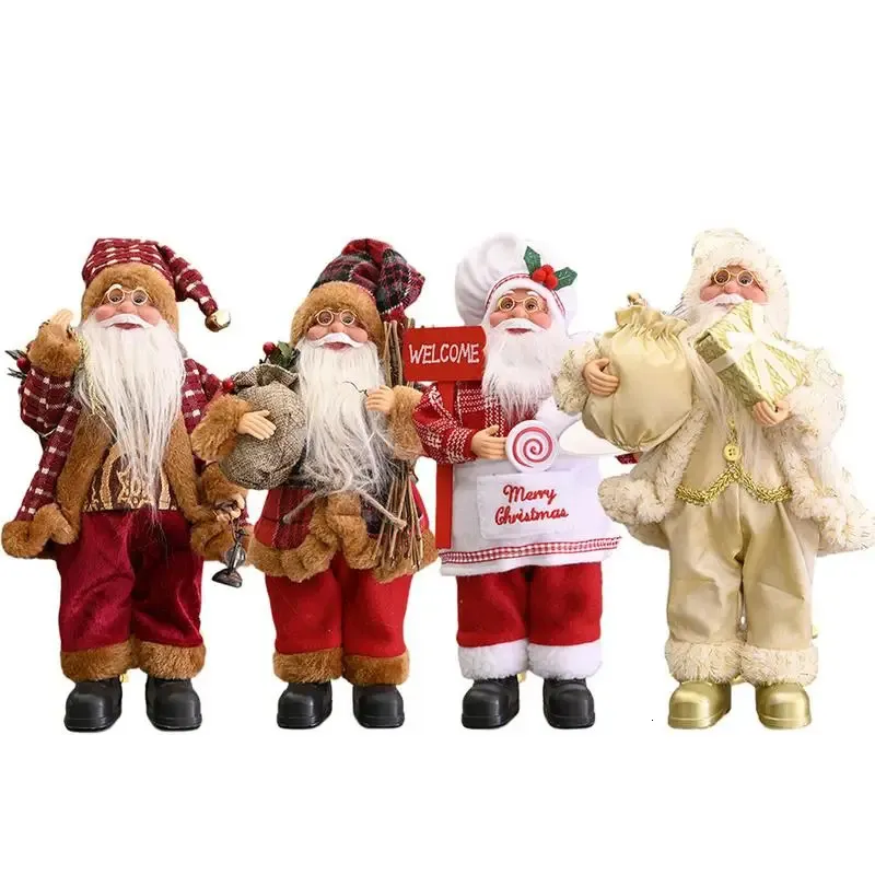 Juldekorationer Santa Claus Doll Large 3020cm trädprydnad År hemdekoration Natal Kids Gift Merry 231013