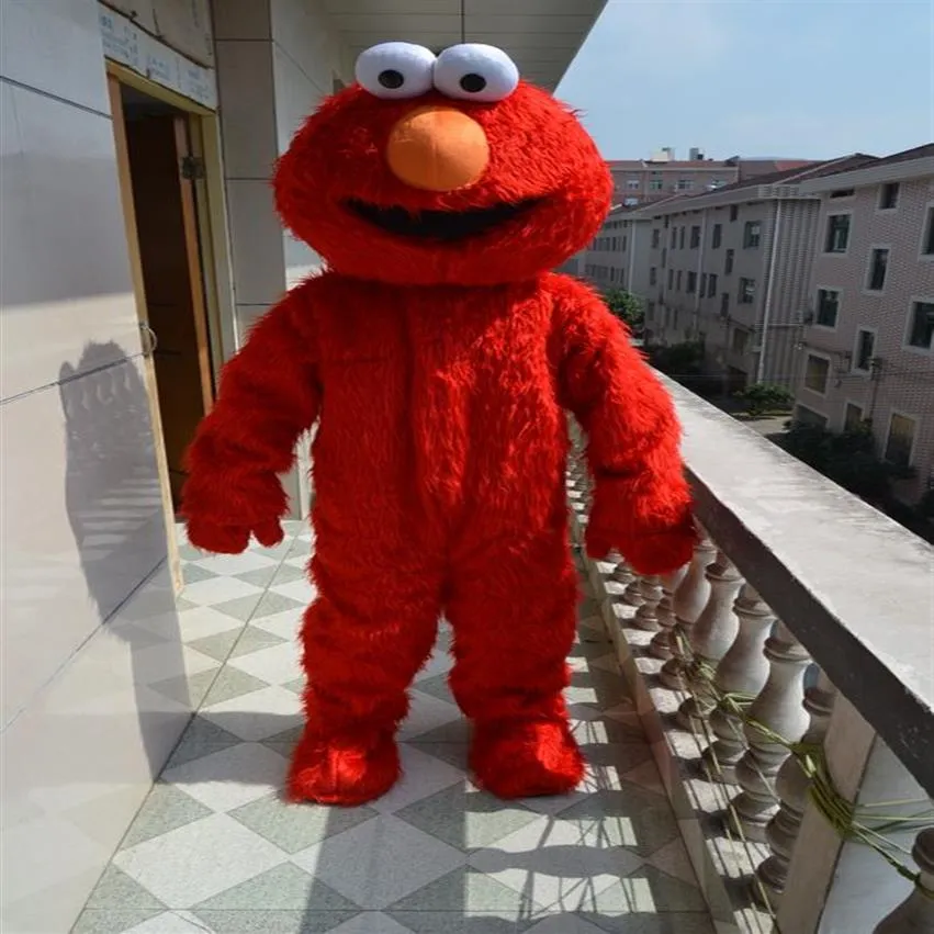 ELMO MASCOT -kostym av hög kvalitet vuxen storlek Elmo Mascot Costume 256D