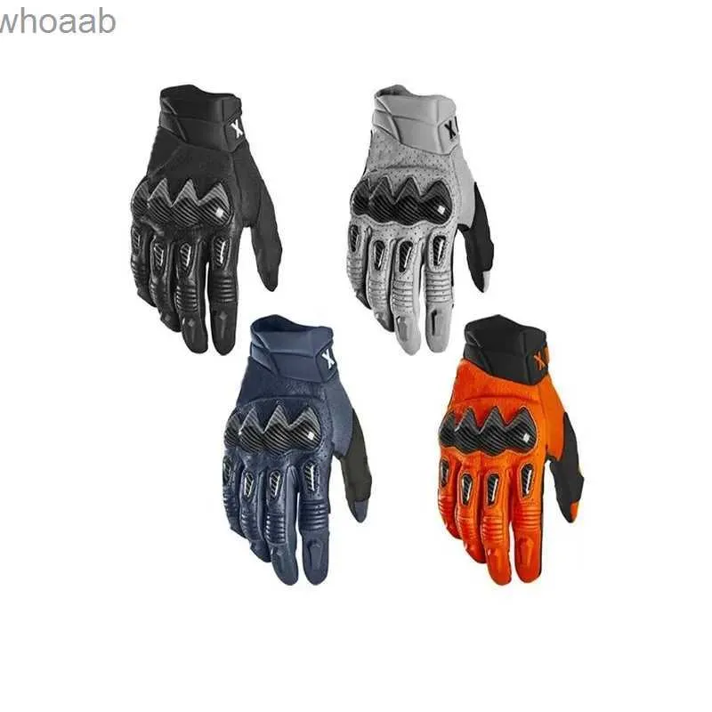 Gants à cinq doigts Gants de bombardier Fox Motocross Guantes MX BMX Dirt Bike Hors route Moto Enduro équitation cyclisme ATV UTV Luvas pour hommes YQ231014