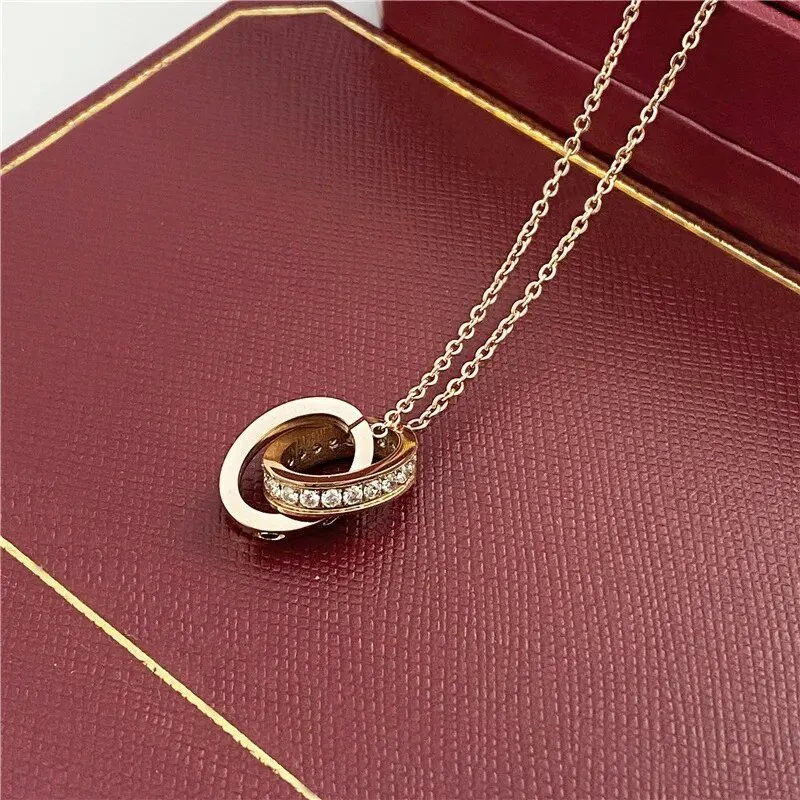 Metal Necklace Love Designer Necklaces Valentines Day Gift Fashion Trendy Jewlery for Women Aesthetic Chains Plated Sier Hip Hop Men Jewelry Delicateq5