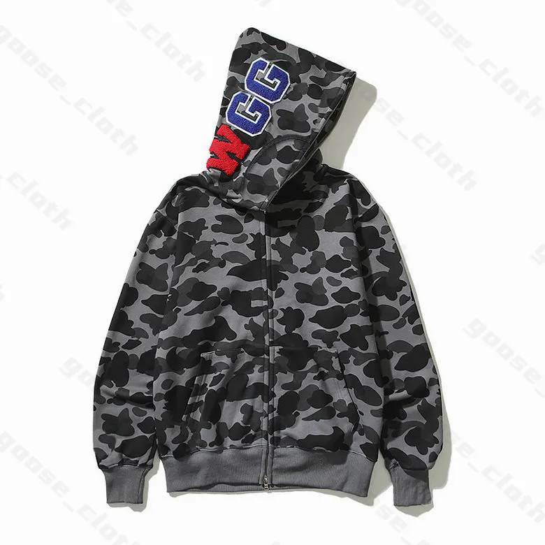 Shark Hoodies Outerwear High Quality Mens Womens Fashion Shark Full Zip Hoodie K From 37 77 DHgate