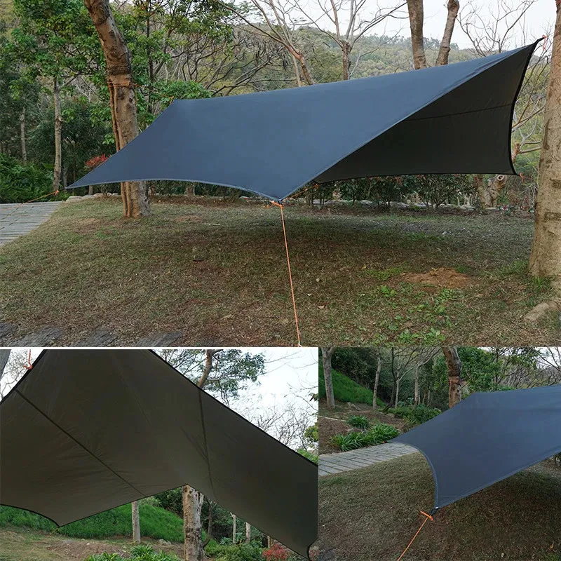 Waterproof Camping Tarp Shelter - 4.5x4.5m Hexagonal