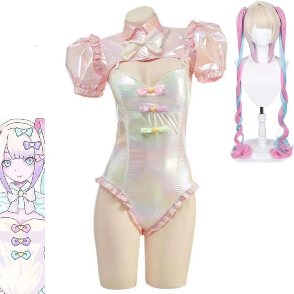 Gioco Cosplay Needy Girl Overdose Rain Omg Kawaii Angel Ame Kangel Costume cosplay Parrucca Anime Donna sexy Costume da bagno Halloween Gioco di ruolo Vestito