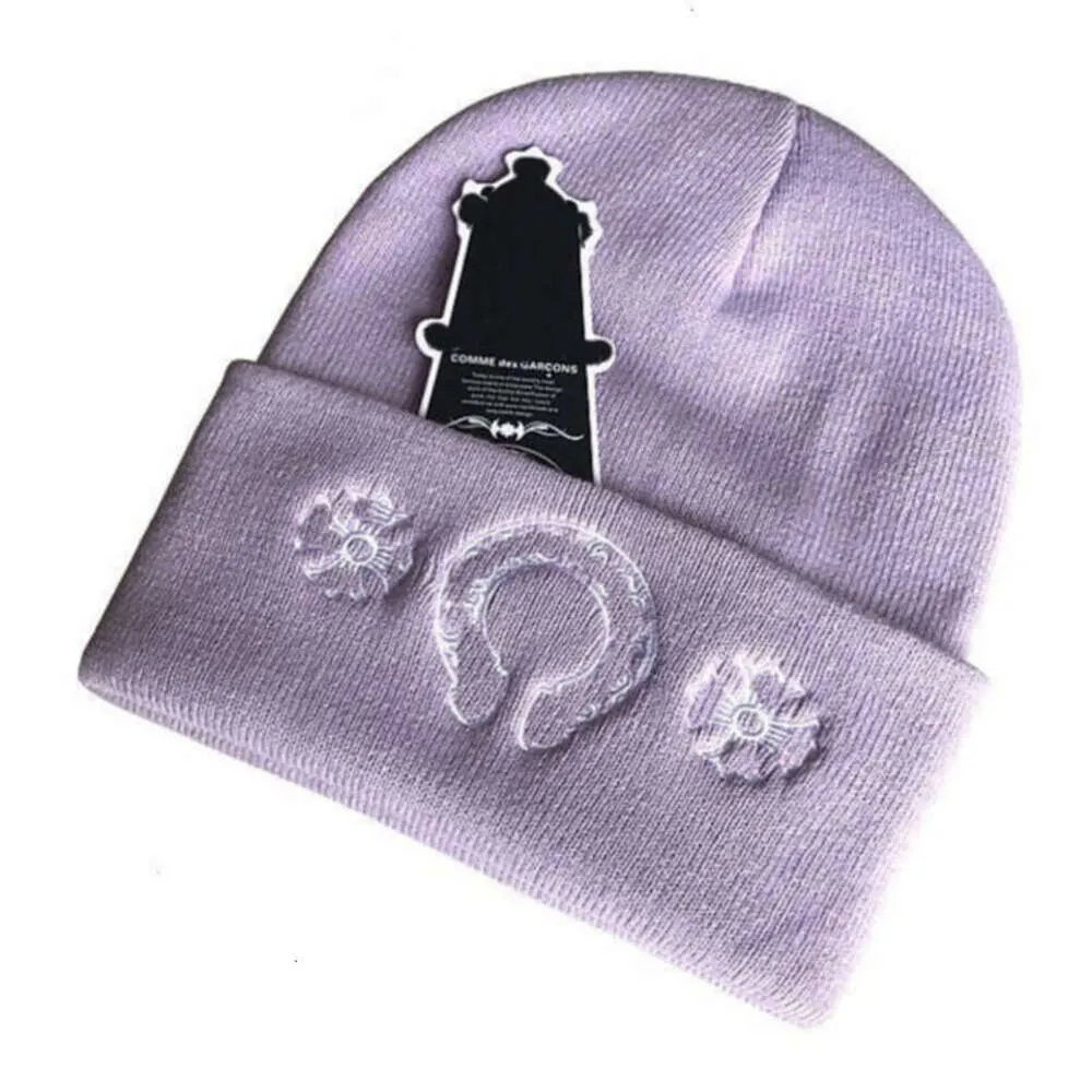 Dameshoeden Modemerk Ch Hearts Beanie Heren Dames Pet Herfst Winter Warm Hoofddeksel Dames Gebreid Trend Veelzijdig Luxe Outdoor Caps Dames Wol Kasjmier Hoed AWCZ