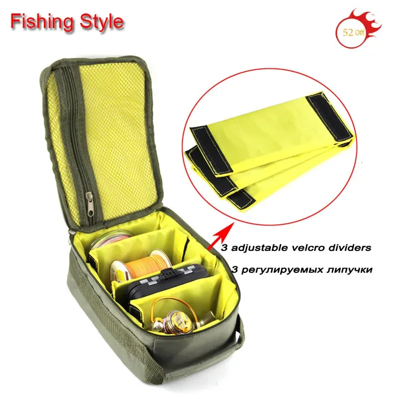 Fishing Accessories Low Price Fishing Tackle Bag 3 IN 1 Fishing Reel Fishing Line Lure Hook Storage Handbag Outdoor Carp Fishing Reel Gear N0237 231013