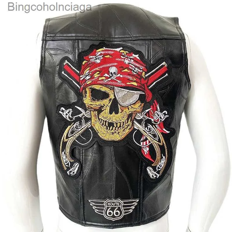 トップス Over sized riders vest 2024SS トップス Over sized riders vest 2024SS Leopard Motorcycle