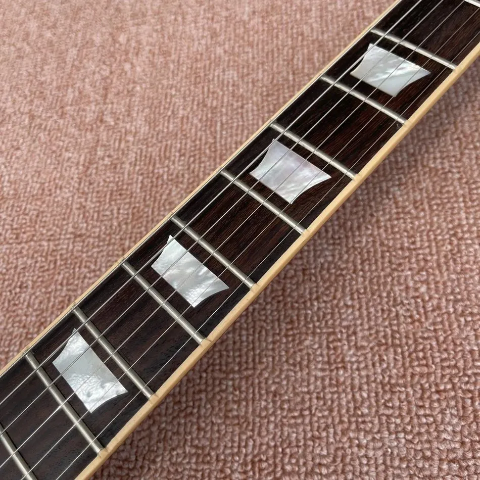 Slash appetite guitarra elétrica ouro maple superior zebra captadores, um pedaço de corpo pescoço, trastes ligação, ponte tune-o-matic