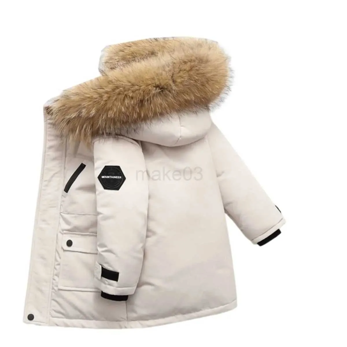 Down Coat Children's Down Jacket 2023 Winter Hooded Faux Fur Boy Coat Thick Warm Snow Wear Cloths Kids Parka Ytterkläder Snowsuit 2-12 Y J231013