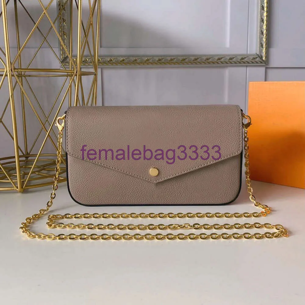 Tasarımcı Çanta Kadın Çantalar Çanta Kabartmalı Woc Crossbody Çanta Lüks Çantalar Sling Bag Kadın Çantaları Felicie Lady Portefeuille