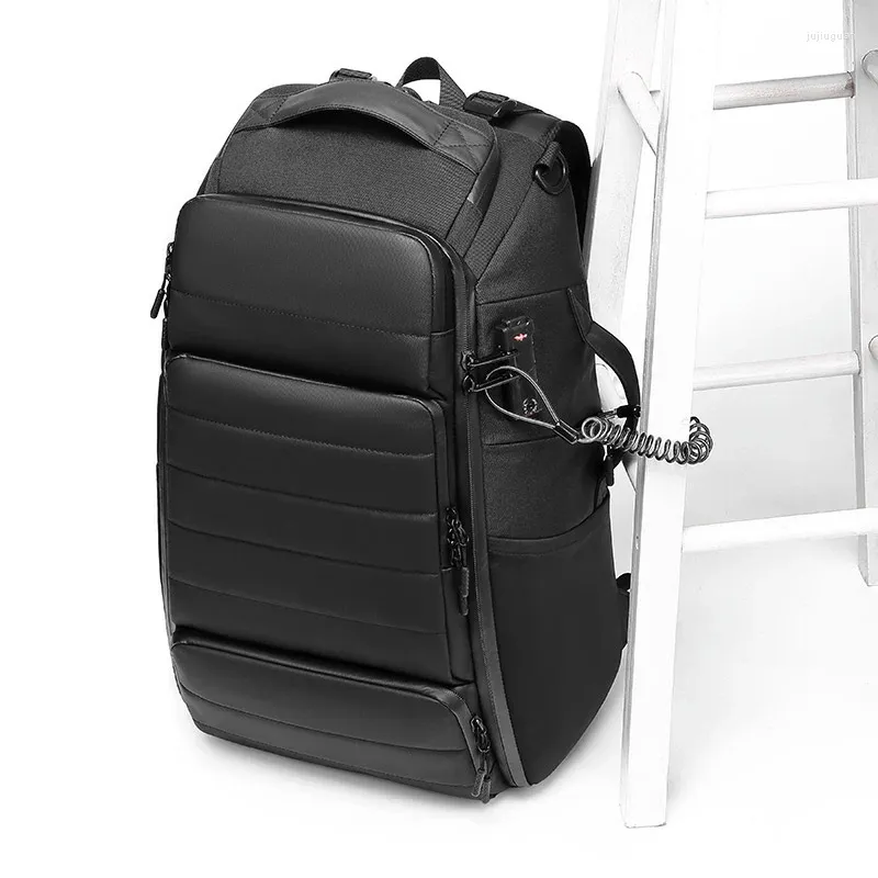 Рюкзак 2023 без ключа, противоугонный замок TSA, модные мужские рюкзаки, водонепроницаемые, 15,6 дюймов, USB-зарядка, школьные сумки для ноутбука, Mochila