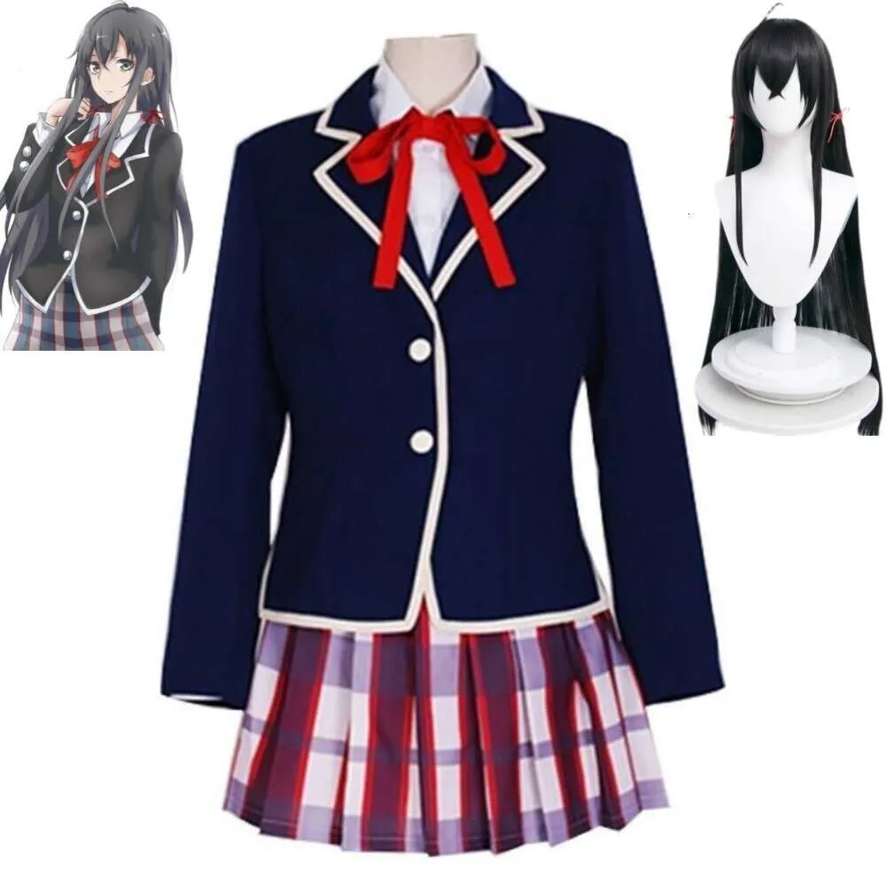 Cosplay Anime Yukinoshita Yukino Moja młodzież romantyczna komedia jest błędna, ponieważ spodziewałem się nastolatków Cosplay Cosplay Wig School School Hallowen