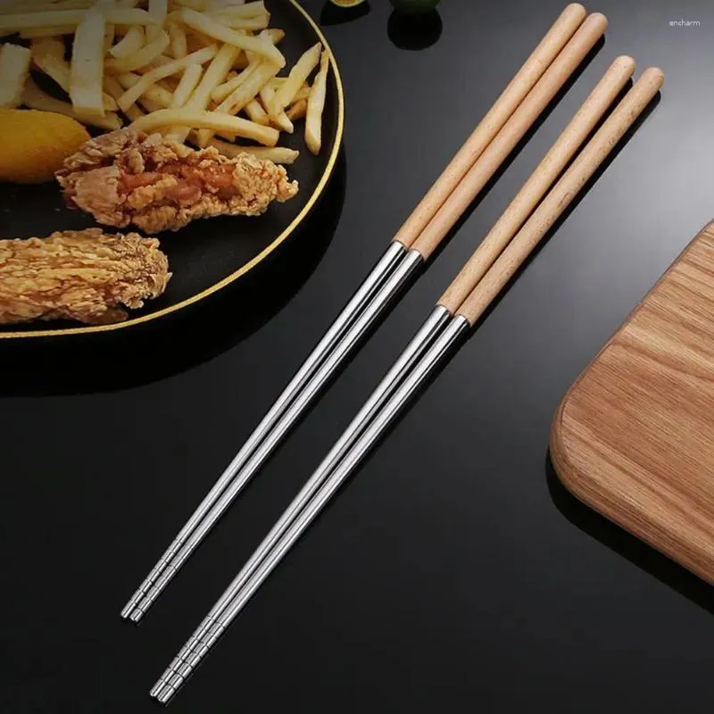 Chopsticks 1 Pair Helpful Traditional Chinese Smooth Frying