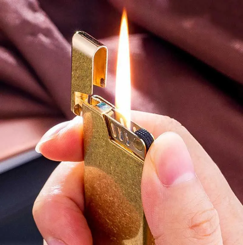 fire cigarette accessories Lighters Original ZORRO Pure Copper Ultra-thin Windproof Butane Fire  Lighter Cigarette Accessories from Dhgate Lighters