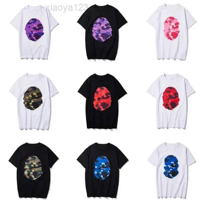 2023Designer Hommes T-shirts Summer Classic Camo Great Ape Man Head Homme et Femme Couple T-shirt à manches courtes de haute qualité Hip Hop Tee M-XXXL