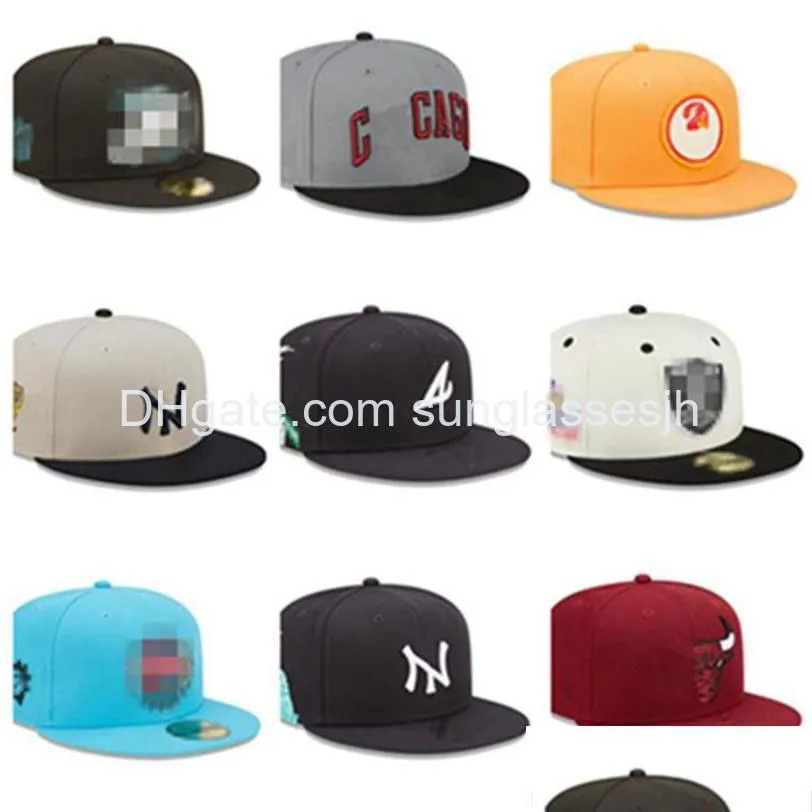 Ball Caps 2023 Mens Baseball Fitted Hats Classic Hip Hop Boston Sport Fl Bill Casquette Sports Hat Strapback Snap Back In Size Adjus Dh5Gl