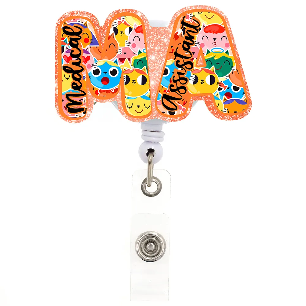 Custom Acrylic Medical Assistants Badge Reel Retractable For Nurse Office  Workers MA Badge Holder With Clips Office Supplies Accessories From  Fashion883, $13.69