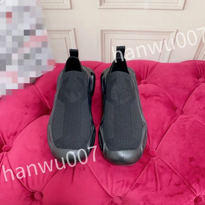 2023 New Wave-serie Sokken Schoenen Klassieke heren dames Ademende casual sneakers Wit grijs zwart Antislip schokabsorptie Platform Rubberen onderkant Laarzen Schoen fd230204