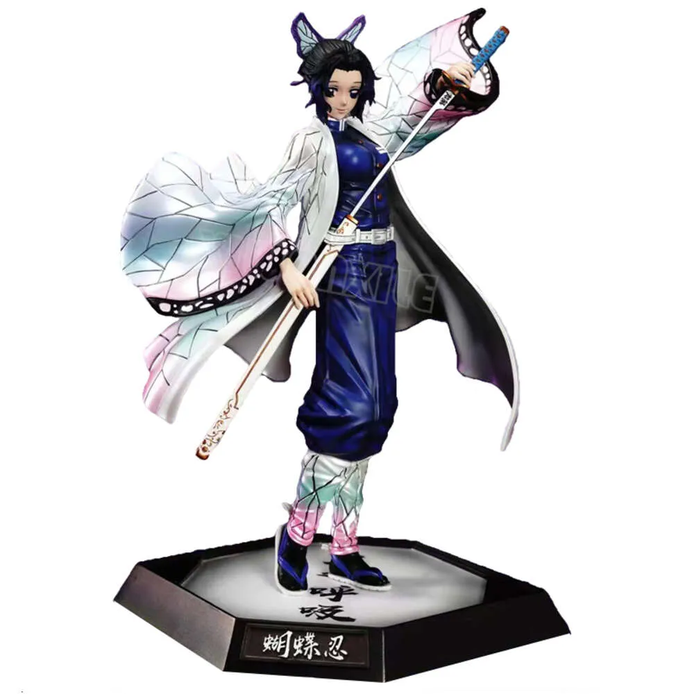 Finger Toys 29 cm démon tueur Kochou Shinobu Figure d'anime Kimetsu No Yaiba Figurine d'action Gyuutarou/daki/uzui Tengen Figurine modèle poupée jouets