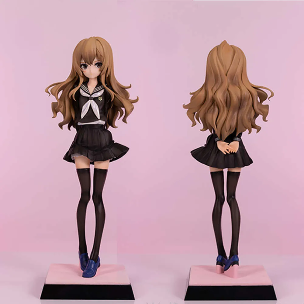 Finger Toys 26cm Toradora Taiga Aisaka anime الشكل آخر حلقة Aisaka Taiga Figure Taiga Aisaka Figure Model Toys