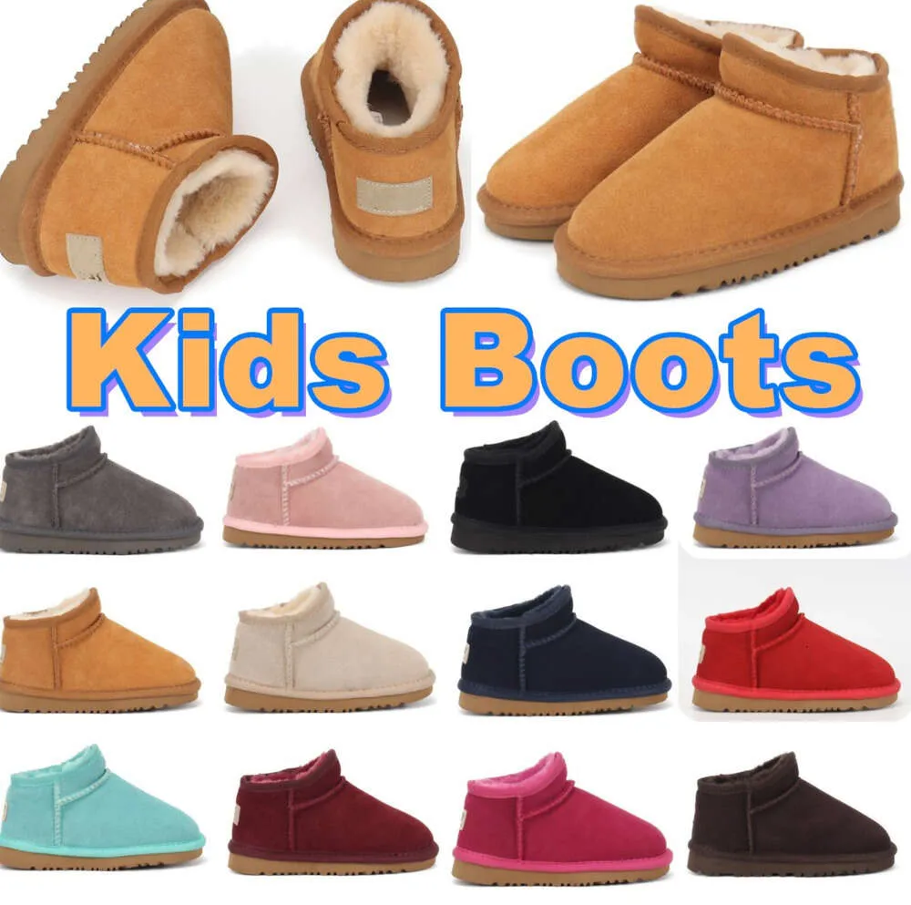 U Baby bottes enfants chaussures de créateur tout-petits garçons filles botte de neige basse enfant hiver chaussons chauds jeunesse WGG