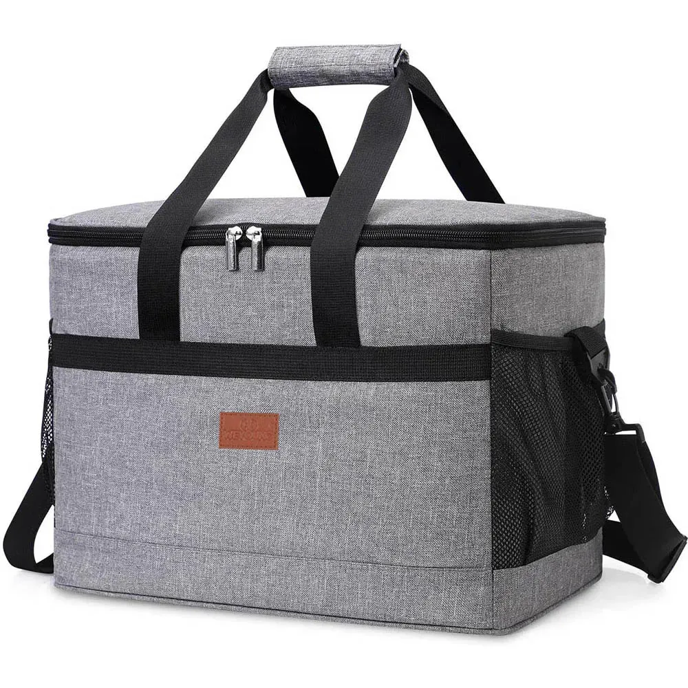 Grand Sac Isotherme 40L Pliable - Glacière Courses Et Livraison, Parfait Pour Pique-Nique
