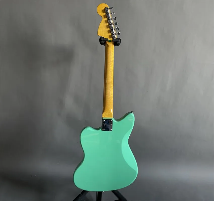 Guitare électrique à peinture verte brillante, 2 pièces, manche en palissandre P90, 6 cordes, corps solide