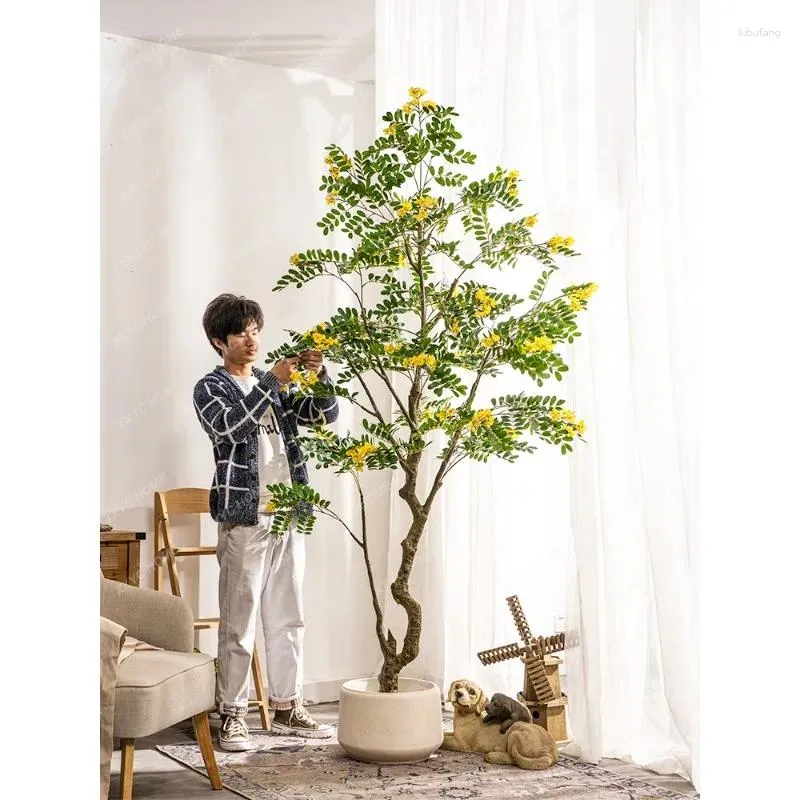 Fiori decorativi Fiori artificiali Alberi finti Pianta verde Bonsai Soggiorno interno Paesaggio Pavimento Piante bioniche Ornamenti