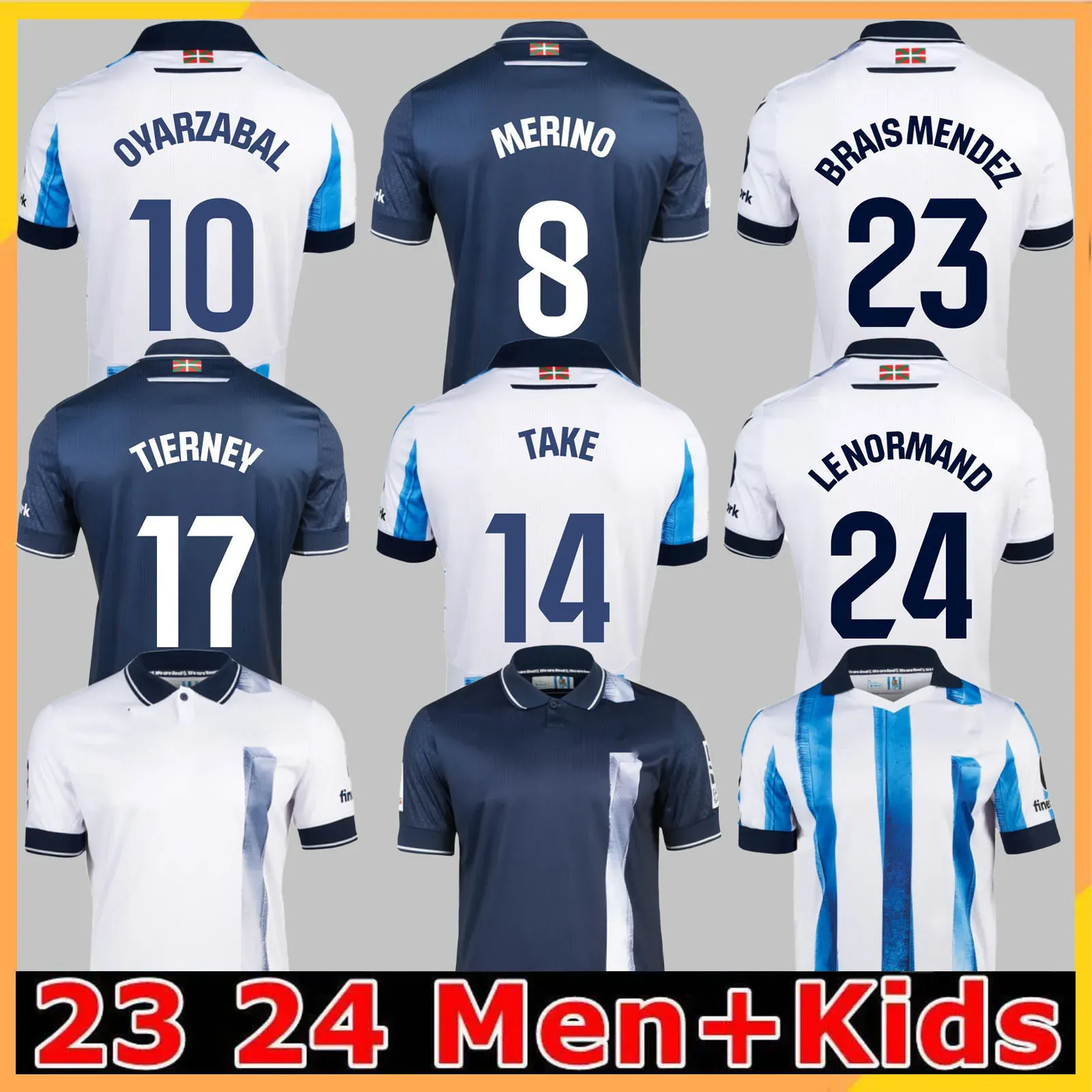Real Sociedad Home Kids Jerseys Kit 2023/24