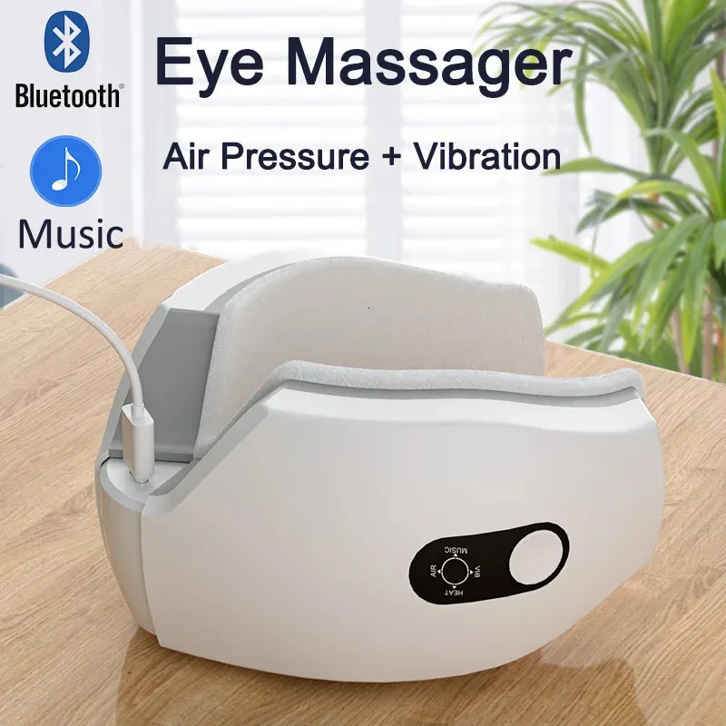 Slaapmaskers Mode Oogmassageapparaat Kindmassage-instrument Dubbele luchtdruk Kompres Verlicht vermoeidheid 5V1A Oplaadbaar 231013