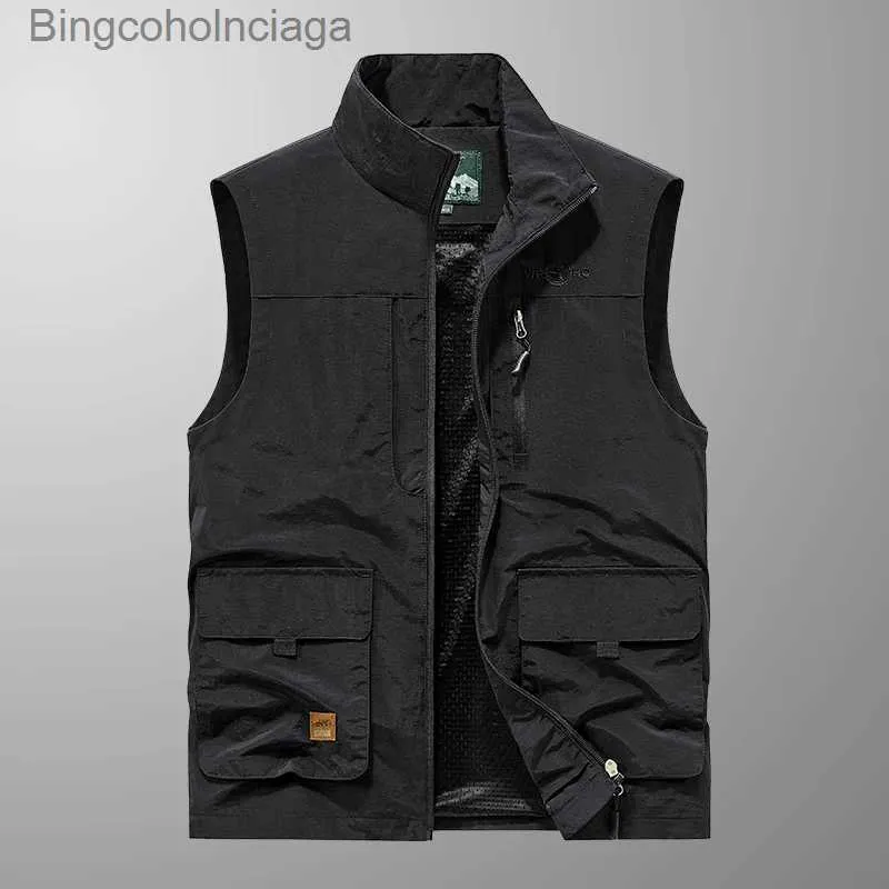 Military Black 2023 Sleeveless Jacket For Men Fashionable Fishing