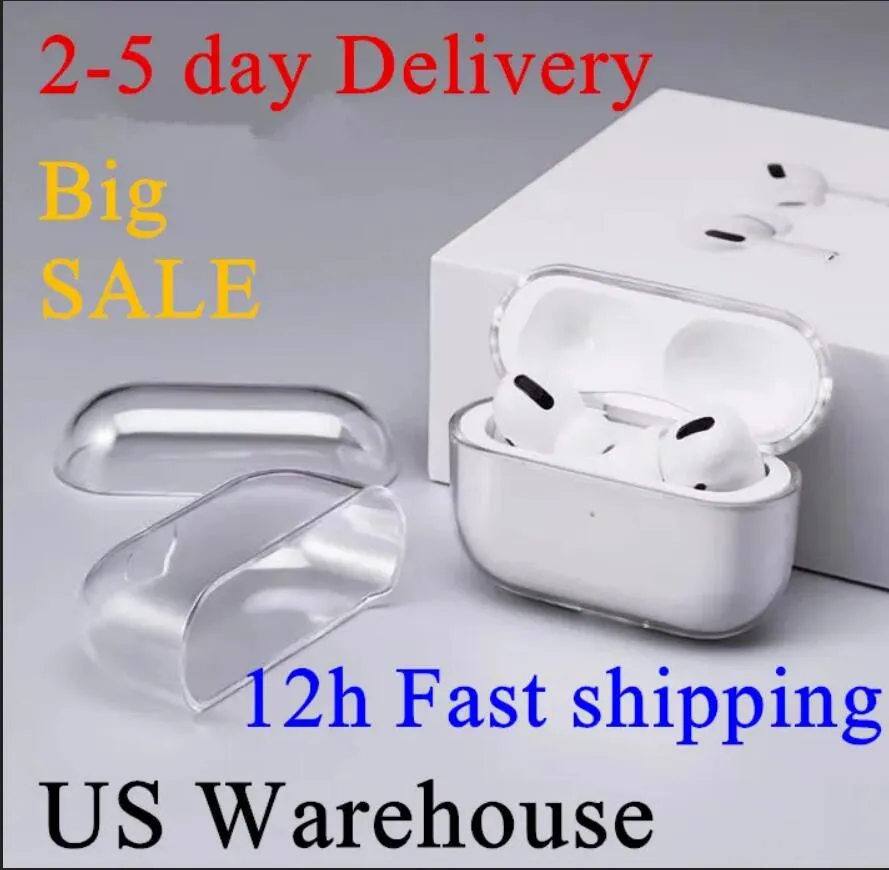 För Apple AirPods Pro 2 Max 2nd Generation Airpod 3 PRO PRO Hörlurtillbehör Solid TPU Protective Earphone Cover Wireless Charging stockproof Case