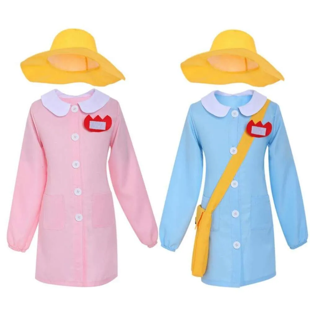 Cosplay Japanese Style Childcare Worker Cosplay Costume Anime Blue Pink Loose Uniform Adult Man Woman Cute Dress Halloween Suit