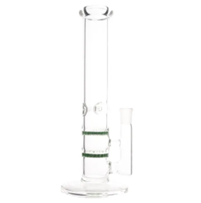 Bong in vetro Perc Narghilè Tubo dritto Dab Rigs Bong Tubi per acqua trasparente