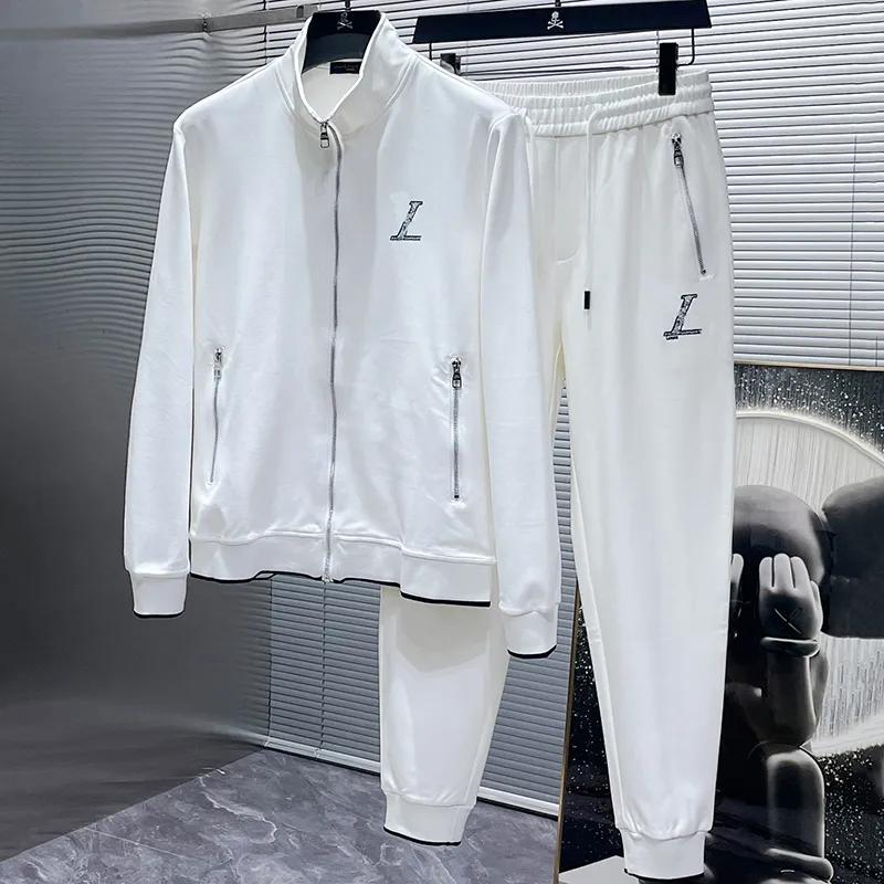 Viutonity Classical Set: Designer Tracksuit With Cashmere Hoodie Men ...