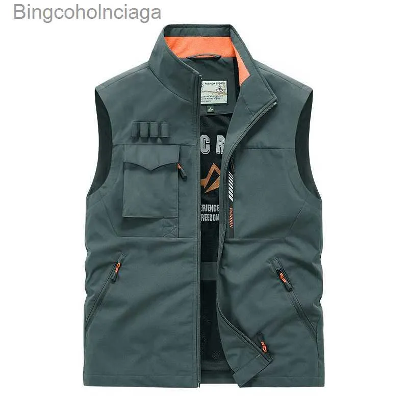 Military Black 2023 Sleeveless Jacket For Men Fashionable Fishing