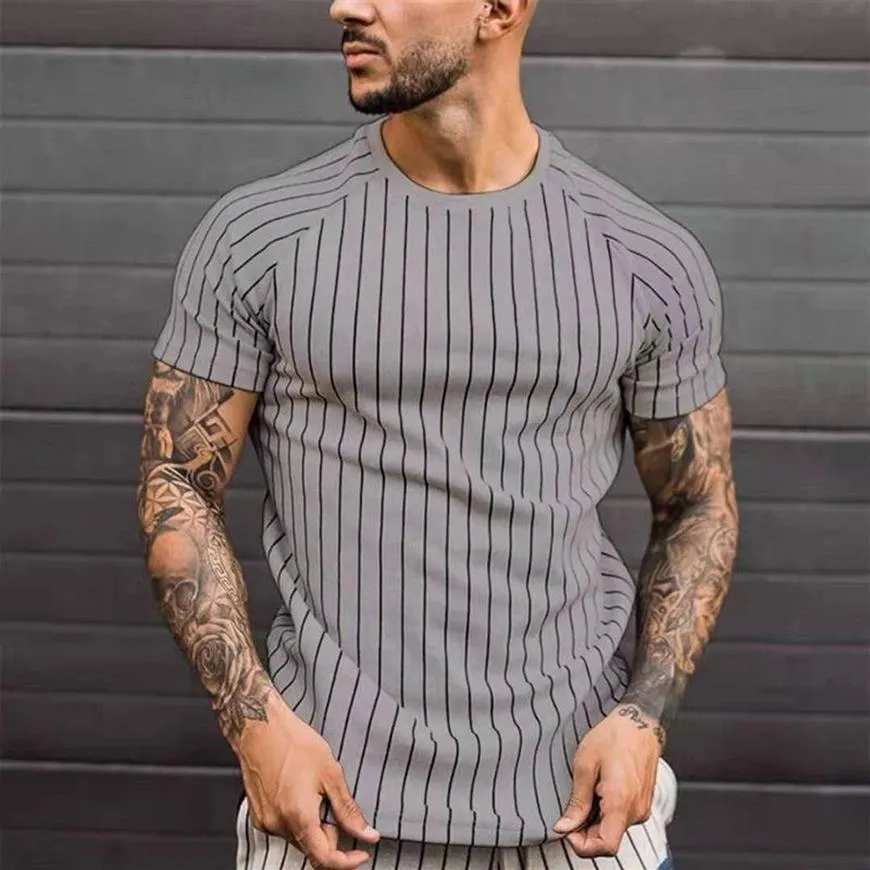 vendi magliette a righe uomo stampa 3D top camicie T-shirt top ragazzi mens tee stampa t shirt228W