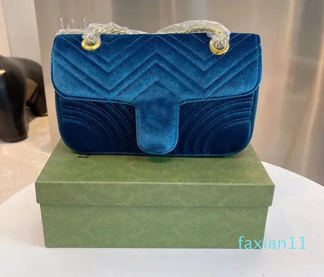 DHgate Luxurious Velvet Marmont Bag Designer Chain Shoulder Crossbody and Messenger Handbag for Women Bags Luggage Accessories