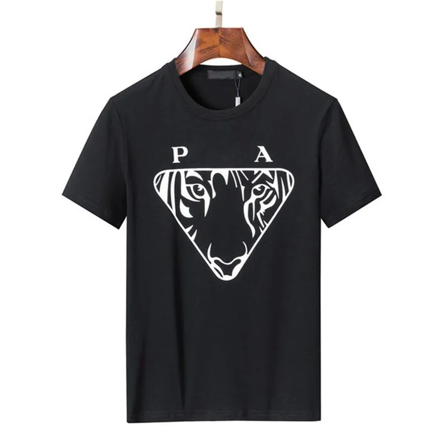 Дизайнерская мужская футболка с надписью на груди с ламинированным принтом и коротким рукавом High Street, свободная большая повседневная футболка из 100% хлопка, топ f322a