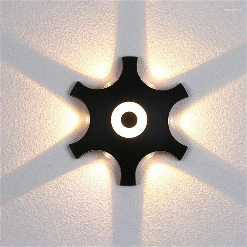 Lâmpada de parede AIGESI Lâmpadas modernas luminária LED à prova d'água arandelas criativas para casa decorativa para escada corredor quarto sala de estar