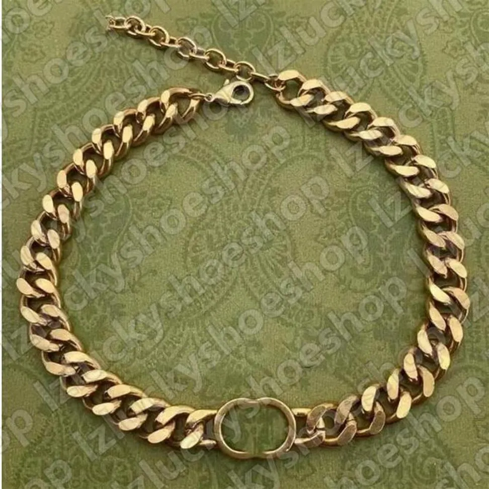 Designer unisex halsband kubansk choker halsband krage punk guld sliver chunky tjock länk kedja för kvinnor mode smycken2540