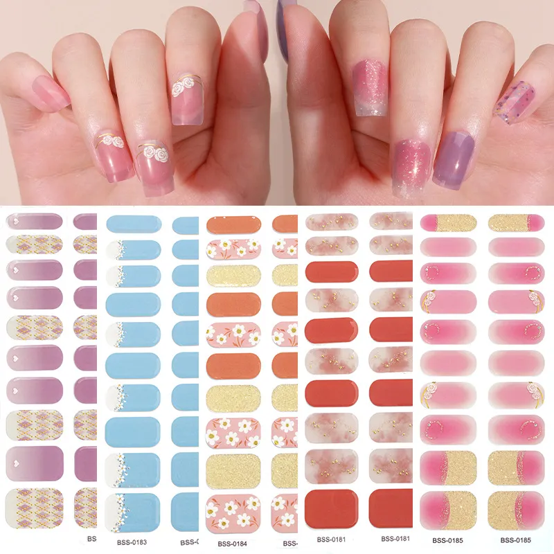 ohora Semi Cured Gel Nail Strips (N Juliet) - Works with Any Nail Lamps,  Salon-Quality, Long Lasting, Easy to Apply & Remove - Includes 2 Prep Pads,  Nail File &… | Gel