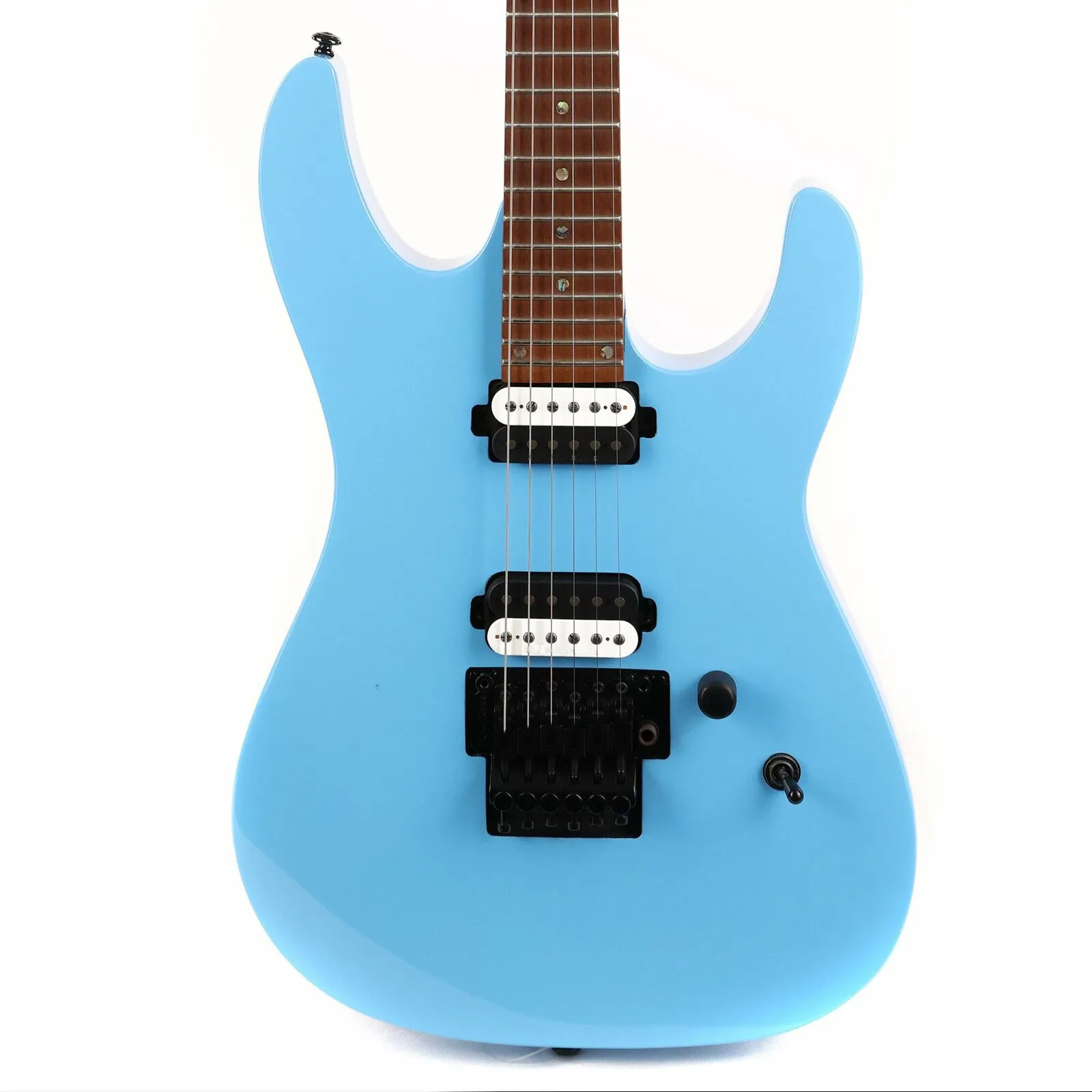 De an M D 24 Floyd pieczona klonowa szyja vintage niebieska gitara elektryczna jako ta sama na zdjęciach