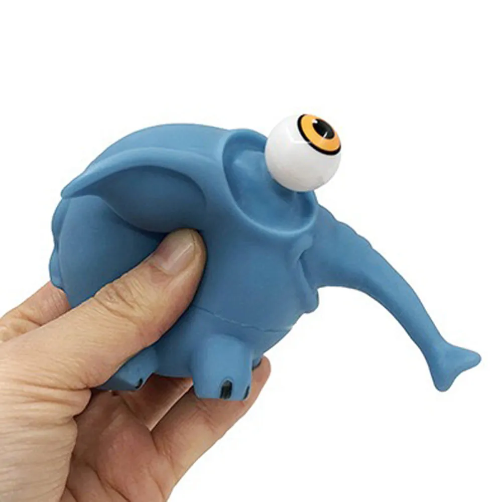 Flippy Dragon Eye Popping Stora gröna squishy roliga sensoriska fidget pressar leksak för stressreduktion perfekt dinosaurie gåva för pojkar och flickor