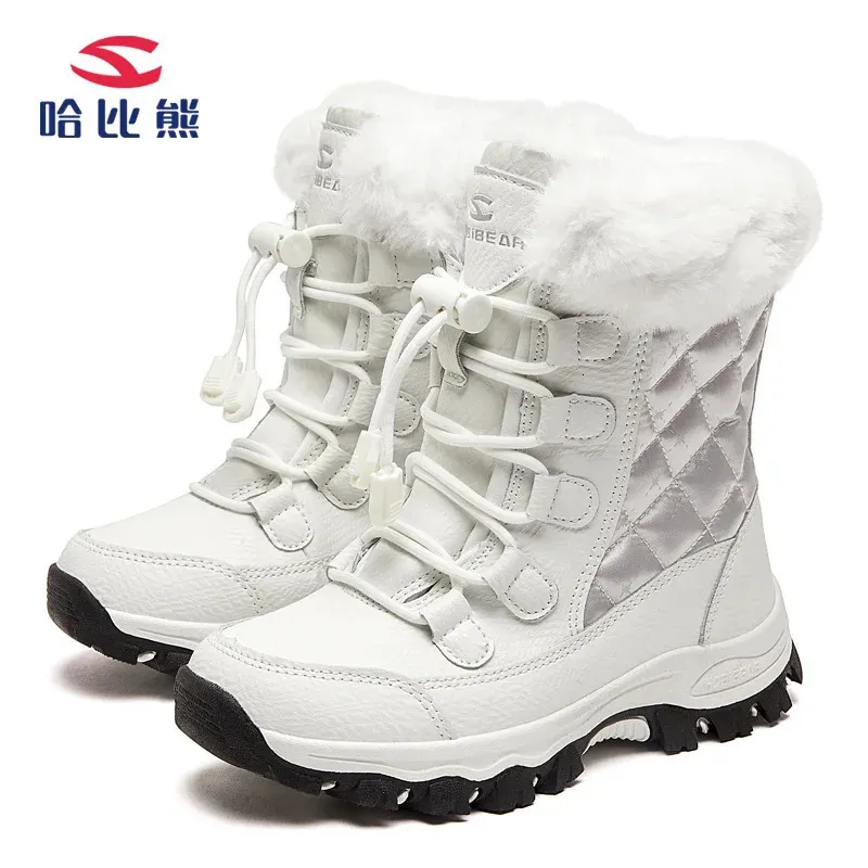 Boots Enfants Boots Snow Girls et garçons Chaussures en peluche enfants pour les tout-petits de haute qualité 4-15y EUR Taille 28-36 # 231013