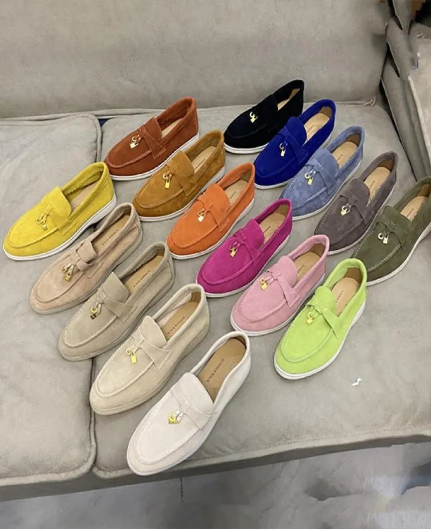 Mens Dress Shoes Summer Charms Walker White Sole Suede Loafers