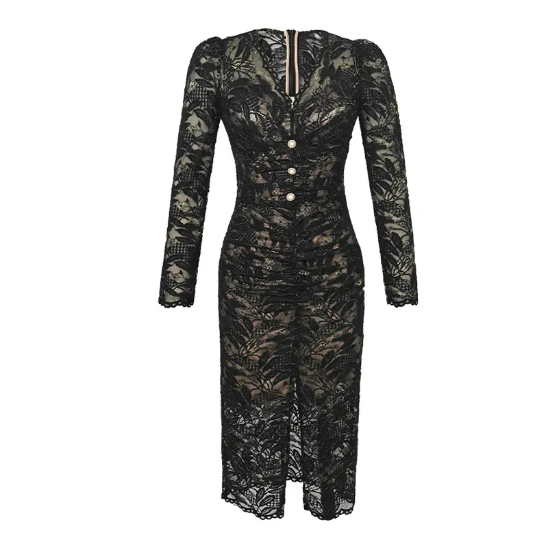 Semi Casual Dresses: Womens Floral Lace Midi Dress ... From Julia_dress,  $49.94 In Bulk | DHgate.Com