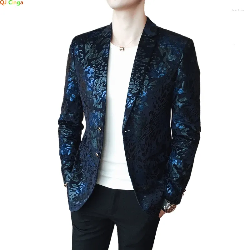 Herrenanzüge 2023 Kostüm Schal Revers Schwarz Jacquard Abendessen Jacken Party Bräutigam Tragen Männer Slim Hochzeit Für Prom Smoking Blazer M-5XL