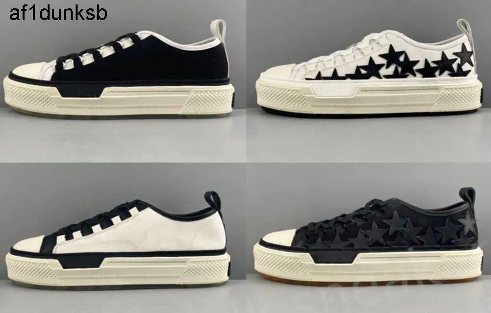 Nya casual kvinnor svart am canvas skor designer låga ami skor vita män grön svart ljus grå tränare sneakers mens skor mjqd